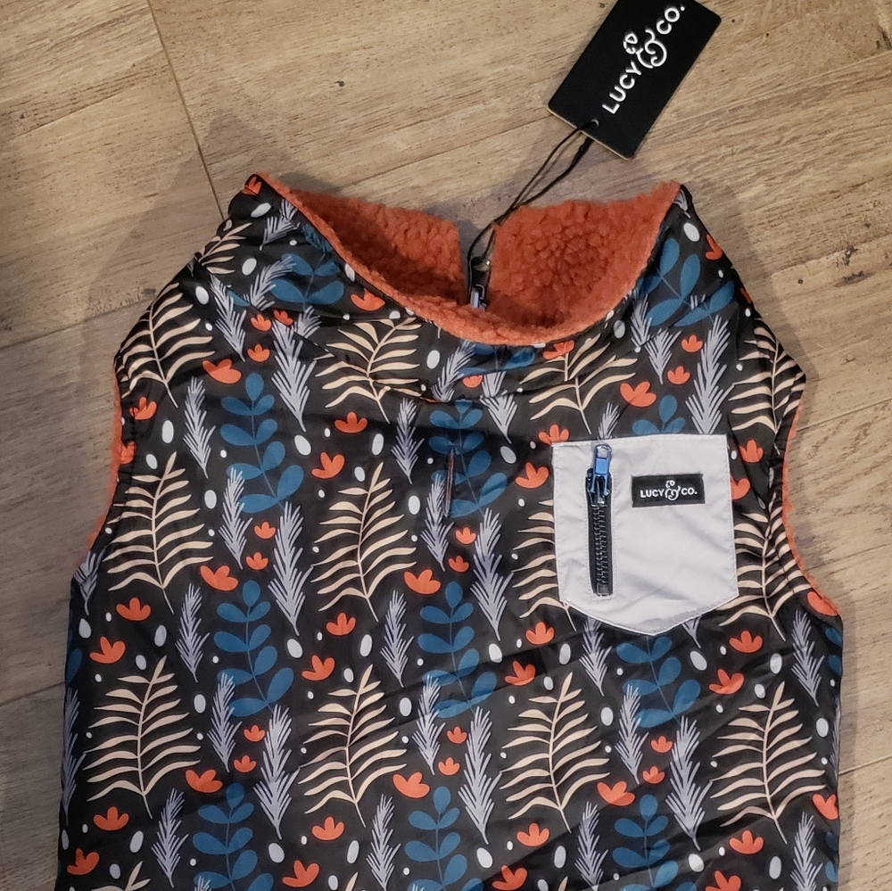 Lucy & Co Llama Mama XL Reversible Teddy Vest